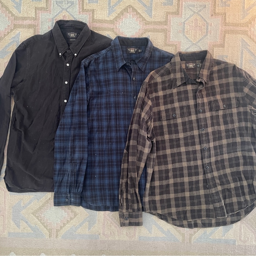 RRL button down shirt bundle XL